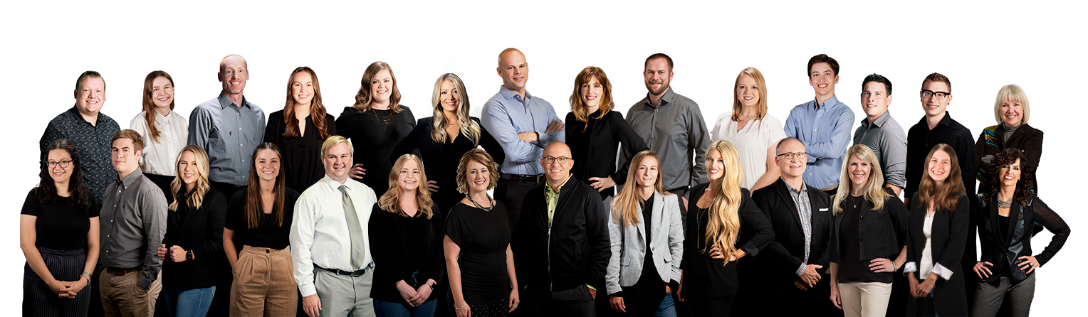 A group photo of the entire Paragon Architecture team.