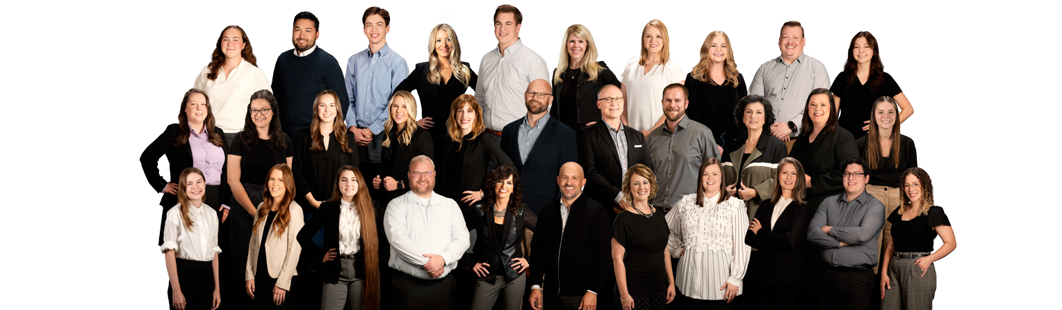 A group photo of the entire Paragon Architecture team.